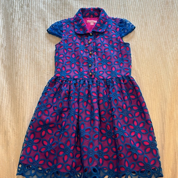 Lilly Pulitzer eyelet dress 🌸 girls dress size 10 🌸 - Picture 2 of 5